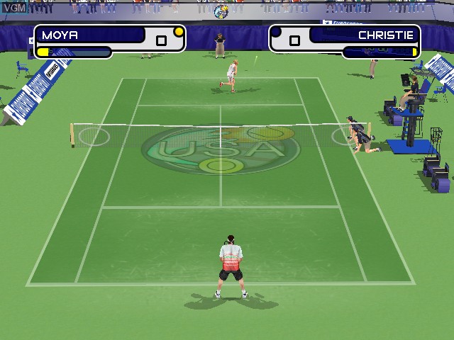 In-game screen of the game Slam Tennis on Microsoft Xbox