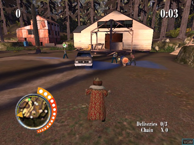 In-game screen of the game Sneak King on Microsoft Xbox
