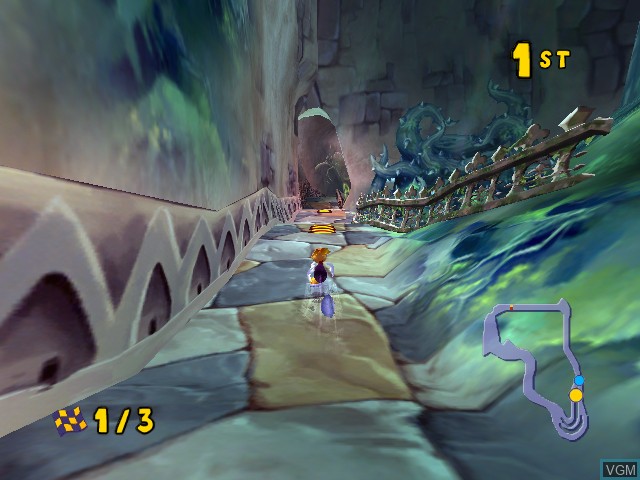 In-game screen of the game Rayman Arena on Microsoft Xbox