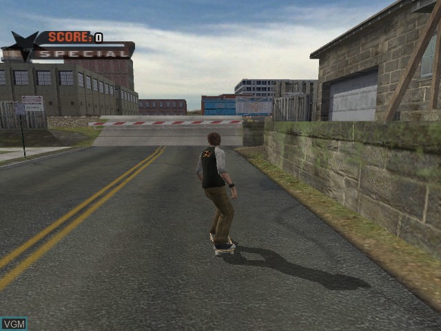 In-game screen of the game Tony Hawk's Underground on Microsoft Xbox
