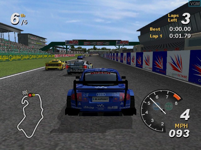 In-game screen of the game Total Immersion Racing on Microsoft Xbox