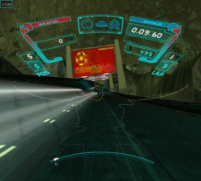 In-game screen of the game XGRA - Extreme-G Racing Association on Microsoft Xbox