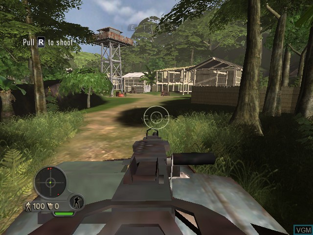 In-game screen of the game Far Cry Instincts Evolution on Microsoft Xbox