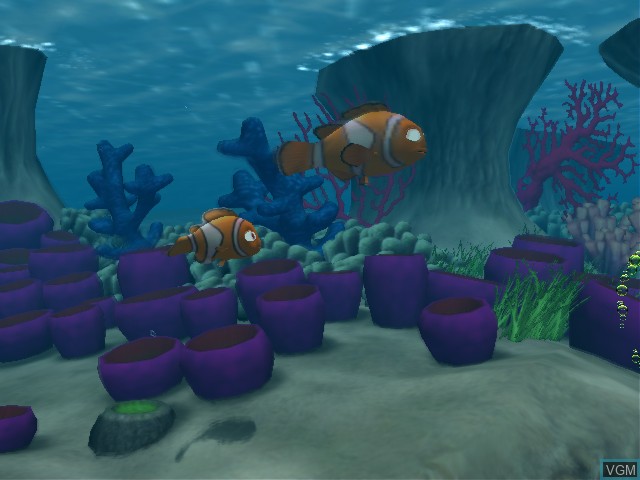 In-game screen of the game Finding Nemo on Microsoft Xbox