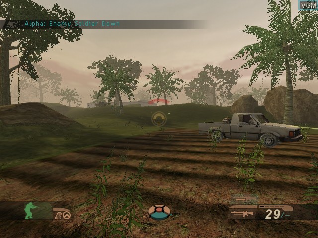 In-game screen of the game Tom Clancy's Ghost Recon - Island Thunder on Microsoft Xbox