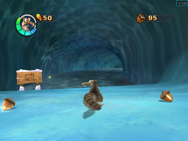 In-game screen of the game Ice Age 2 - The Meltdown on Microsoft Xbox
