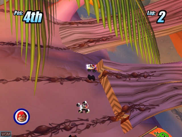 In-game screen of the game Micro Machines on Microsoft Xbox