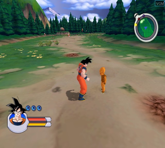 In-game screen of the game Dragon Ball Z - Sagas on Microsoft Xbox