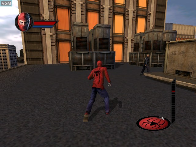 In-game screen of the game Spider-Man - The Movie on Microsoft Xbox