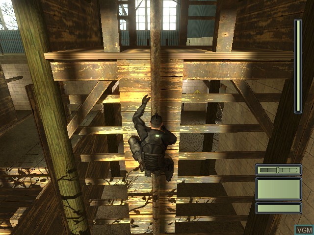 In-game screen of the game Tom Clancy's Splinter Cell on Microsoft Xbox