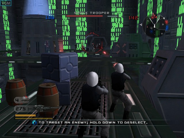 In-game screen of the game Star Wars - Battlefront II on Microsoft Xbox
