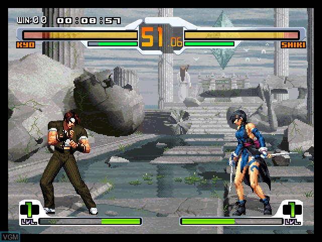 In-game screen of the game SVC Chaos - SNK vs. Capcom on Microsoft Xbox