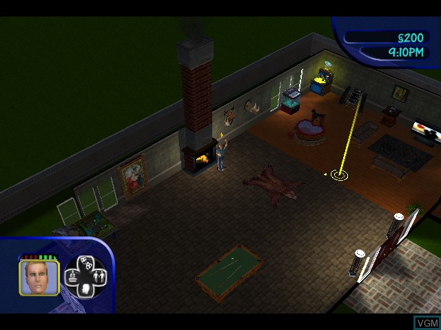 In-game screen of the game Sims, The on Microsoft Xbox