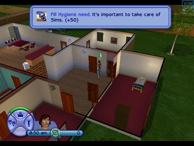 In-game screen of the game Sims 2, The on Microsoft Xbox