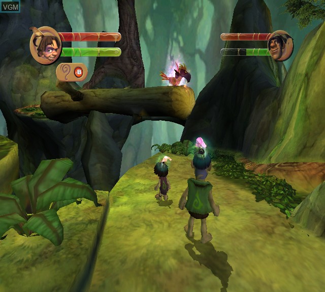 In-game screen of the game Tak - The Great Juju Challenge on Microsoft Xbox