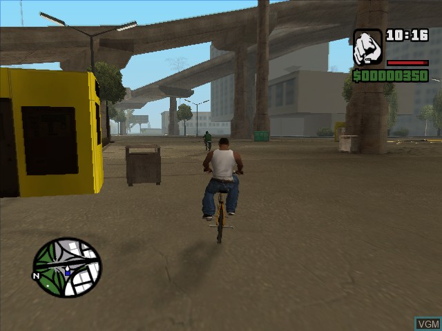 In-game screen of the game Grand Theft Auto - San Andreas on Microsoft Xbox