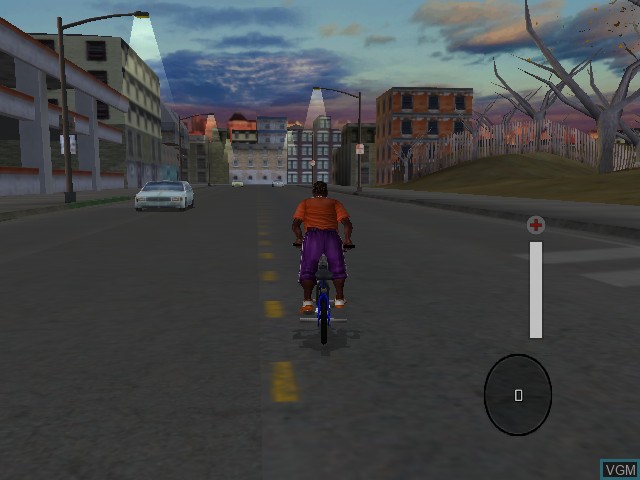 In-game screen of the game BMX XXX on Microsoft Xbox