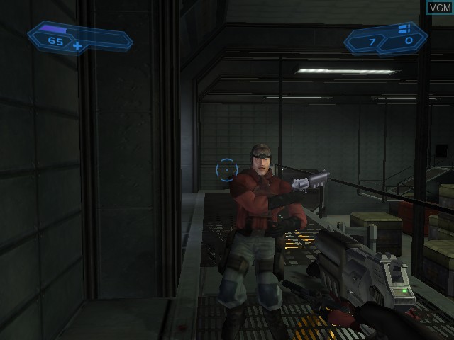In-game screen of the game Mace Griffin Bounty Hunter on Microsoft Xbox