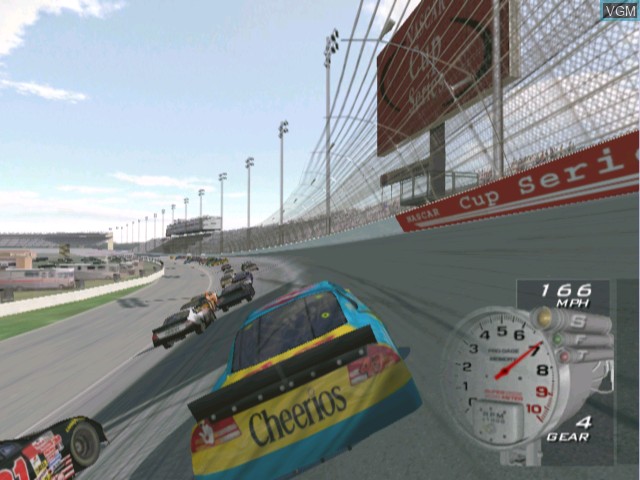In-game screen of the game NASCAR Heat 2002 on Microsoft Xbox