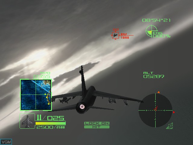 In-game screen of the game AirForce Delta Storm on Microsoft Xbox