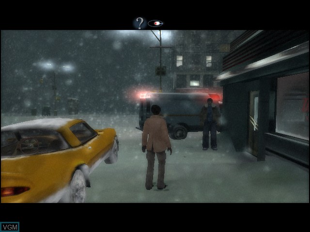 In-game screen of the game Fahrenheit on Microsoft Xbox