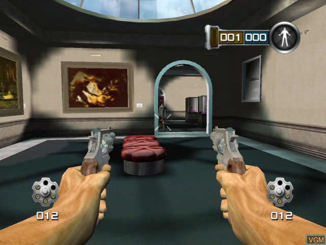 In-game screen of the game Die Hard - Vendetta on Microsoft Xbox