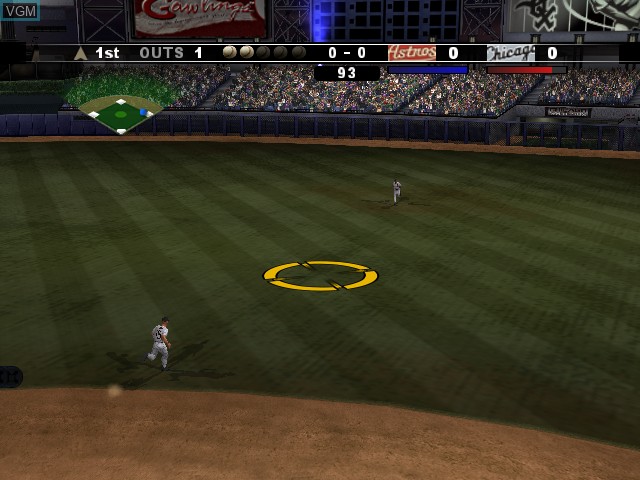 In-game screen of the game MLB SlugFest 2006 on Microsoft Xbox