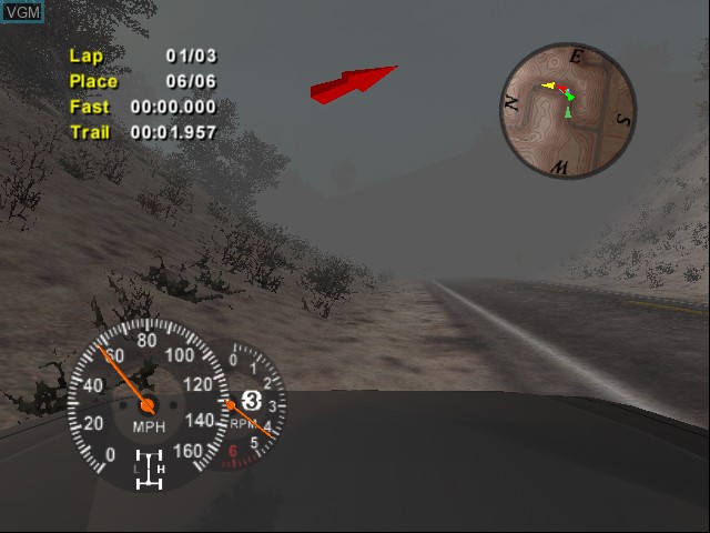 In-game screen of the game 4X4 EVO 2 on Microsoft Xbox