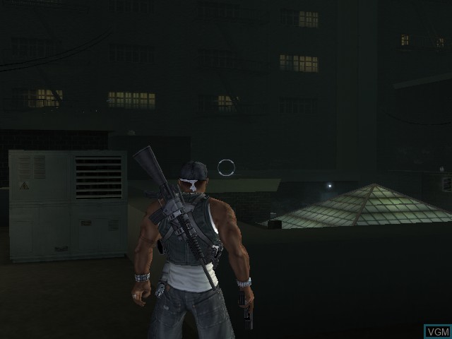 In-game screen of the game 50 Cent - Bulletproof on Microsoft Xbox