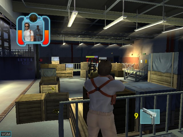 In-game screen of the game Miami Vice on Microsoft Xbox