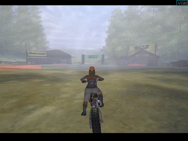 In-game screen of the game Motocross Mania 3 on Microsoft Xbox