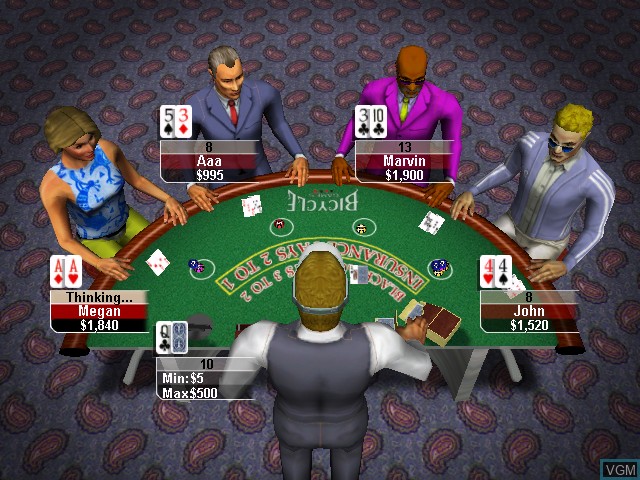In-game screen of the game Bicycle Casino on Microsoft Xbox