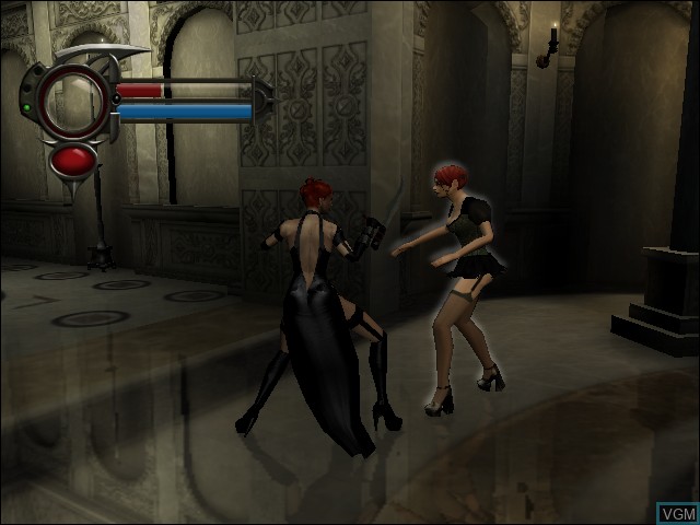 In-game screen of the game BloodRayne 2 on Microsoft Xbox