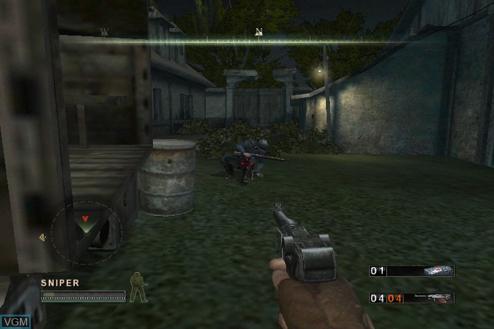 In-game screen of the game Commandos Strike Force on Microsoft Xbox