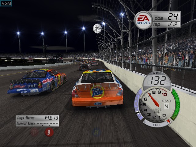 In-game screen of the game NASCAR Thunder 2003 on Microsoft Xbox
