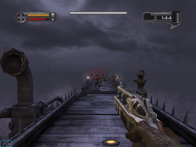 In-game screen of the game Darkwatch on Microsoft Xbox