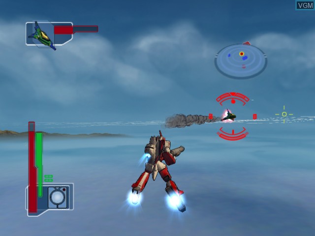 In-game screen of the game Robotech - Battlecry on Microsoft Xbox