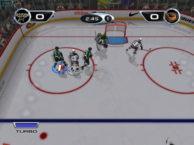 In-game screen of the game NHL Hitz 20-02 on Microsoft Xbox
