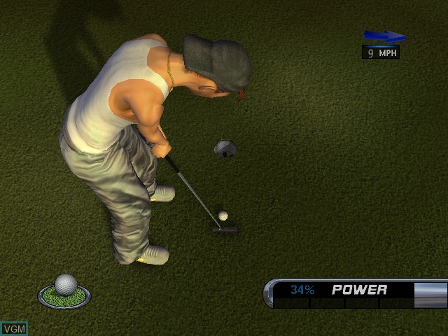 In-game screen of the game Outlaw Golf on Microsoft Xbox
