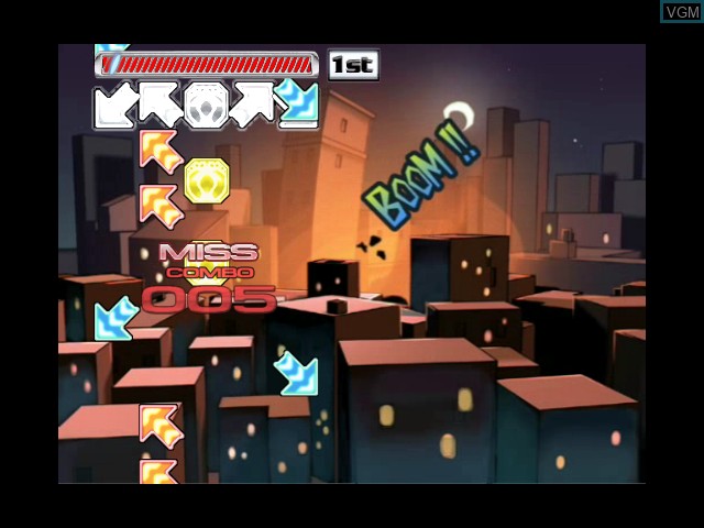 In-game screen of the game Pump It Up - Exceed on Microsoft Xbox