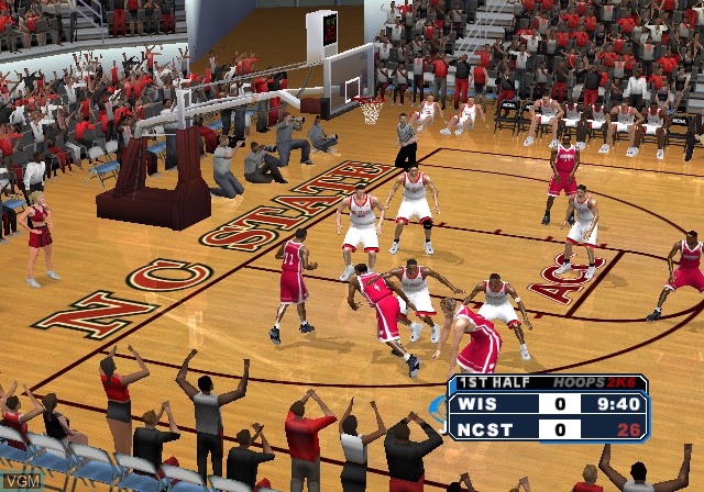 In-game screen of the game College Hoops 2K6 on Microsoft Xbox