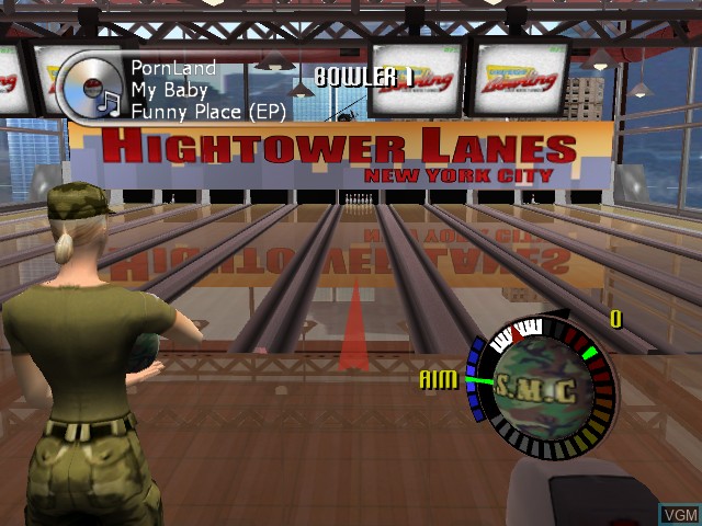 In-game screen of the game Championship Bowling on Microsoft Xbox