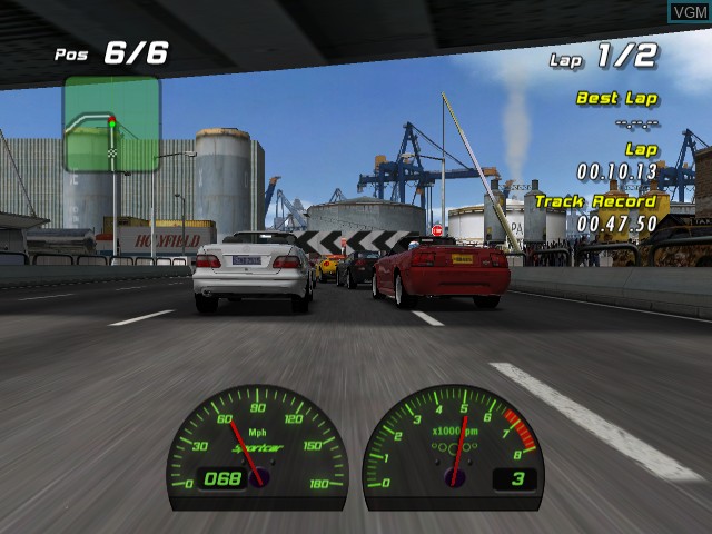 In-game screen of the game Racing Evoluzione on Microsoft Xbox