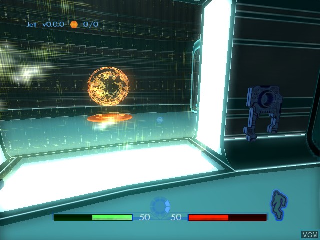 In-game screen of the game Tron 2.0 - Killer App on Microsoft Xbox