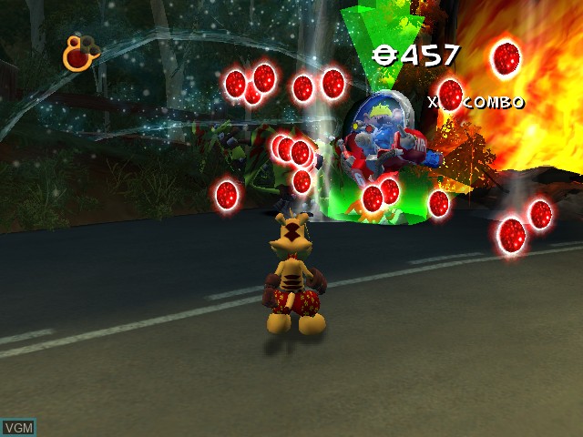 In-game screen of the game Ty the Tasmanian Tiger 2 - Bush Rescue on Microsoft Xbox