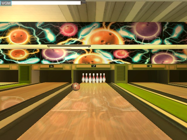 In-game screen of the game AMF Xtreme Bowling on Microsoft Xbox