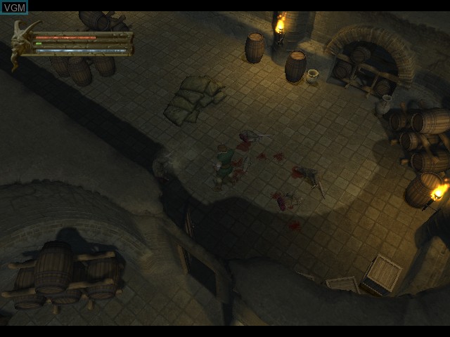 In-game screen of the game Baldur's Gate - Dark Alliance on Microsoft Xbox