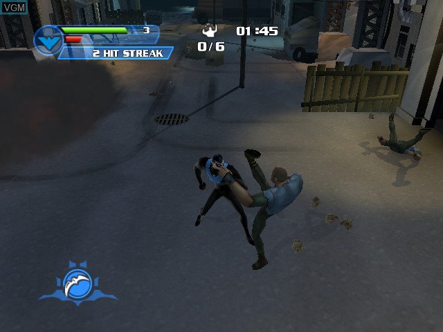 In-game screen of the game Batman - Rise of Sin Tzu on Microsoft Xbox