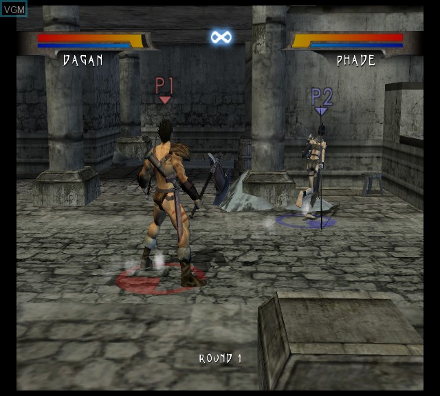 In-game screen of the game Barbarian on Microsoft Xbox