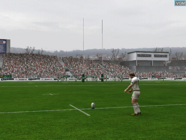 In-game screen of the game Rugby 06 on Microsoft Xbox